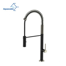 Matte Black One-Handle One Hole Spring Pull Out 304 stainless steel taps Kitchen Sink Faucets